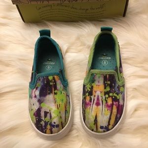 Chooze Splatter Move Slip-On Sneakers Sz8